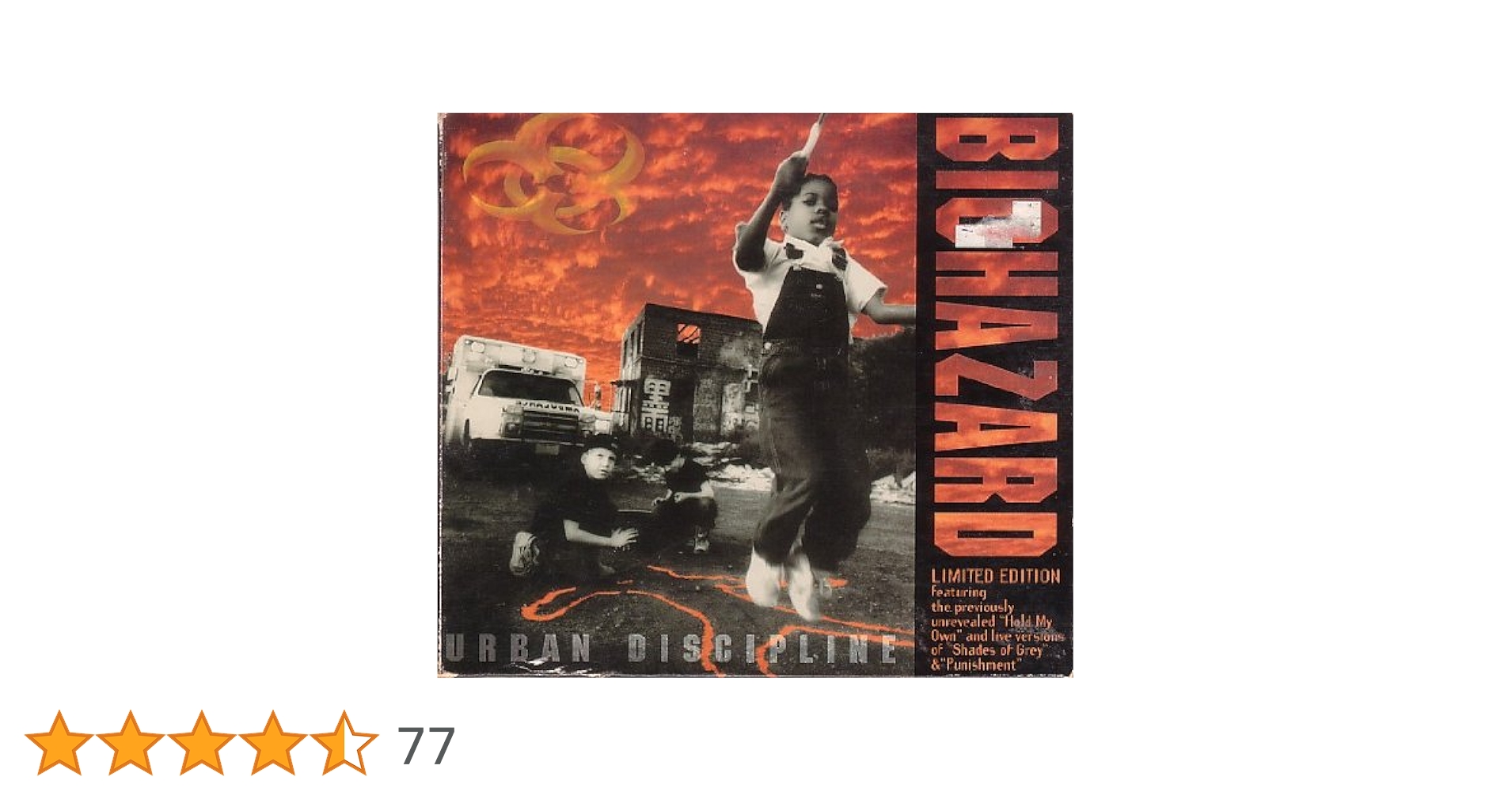 【LP】BIOHAZARD - Urban Discipline オリジナル盤 Biohazard – Urban Discipline – Cassette (Album), 1992